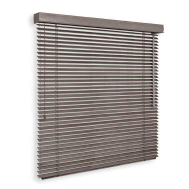 Żaluzja drewniana 25 mm lux na wymiar - taupe
